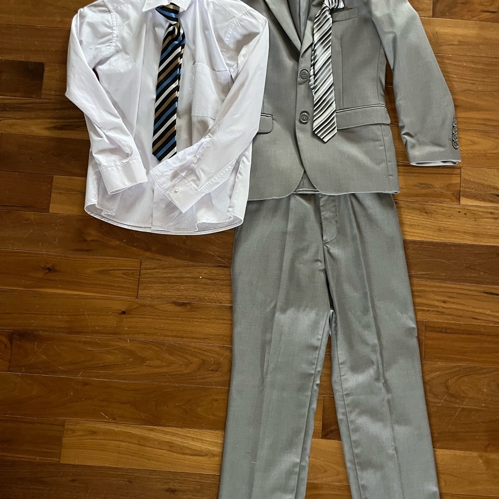 Classic Gray Boys Suit Set